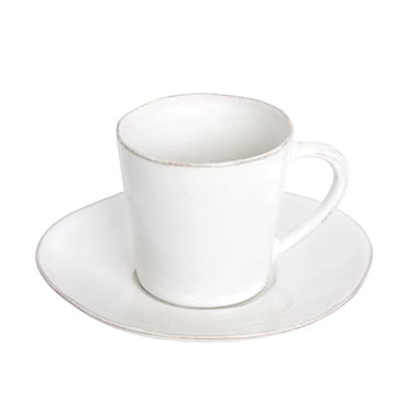 Costa Nova, Nova Kollektion, Steinzeug Geschirr, Teetasse und Untertasse, weiß, 0.19 L, 6 teilig im Sale